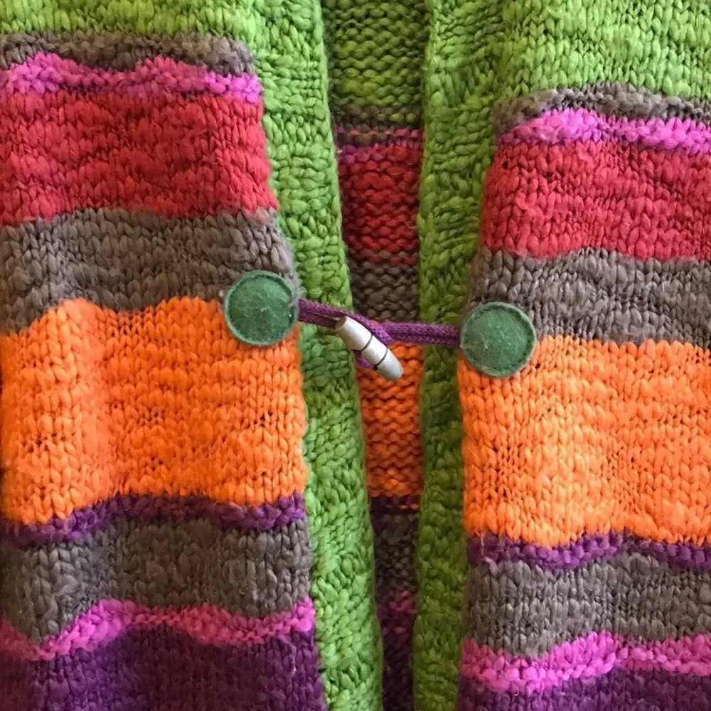 Hand knit Peacoat jacket